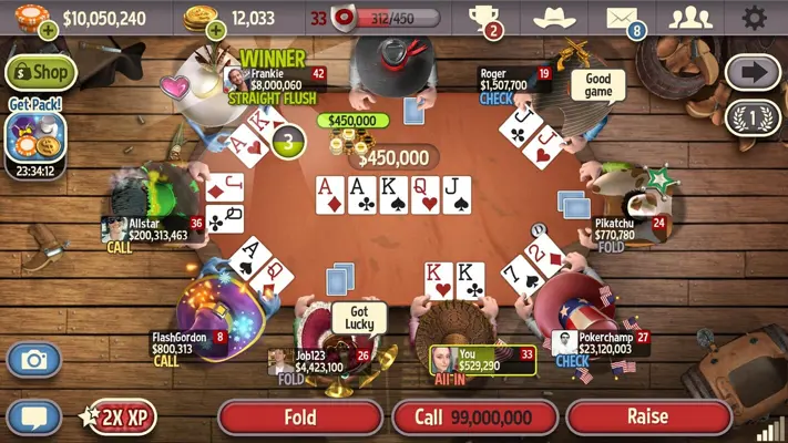 Governor of Poker 3 android App screenshot 10